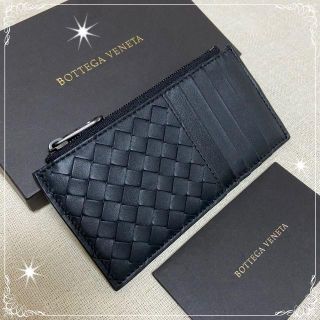 ボッテガヴェネタ(Bottega Veneta)の新品☆Bottega Veneta☆コイン＆カードケース  ブラック(コインケース/小銭入れ)