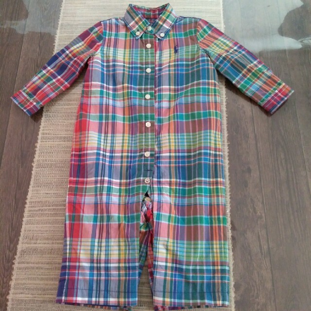 Ralph Lauren(ラルフローレン)のラルフローレン　６０センチ　子供服　シャツ　ロンパース　 キッズ/ベビー/マタニティのベビー服(~85cm)(ロンパース)の商品写真