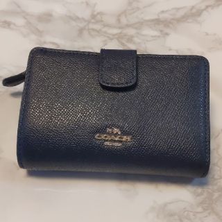 コーチ(COACH)のコーチ COACH 2つ折り 財布 ネイビー(財布)