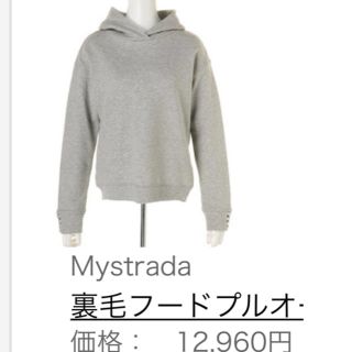 マイストラーダ(Mystrada)の裏毛フードプルオーバー(パーカー)