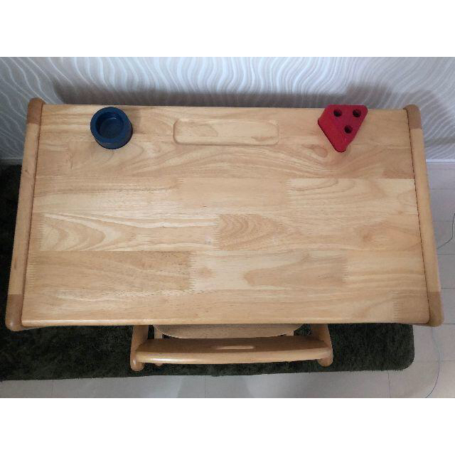 キッズデスク＆チェアセット 幼児用木製学習机 1