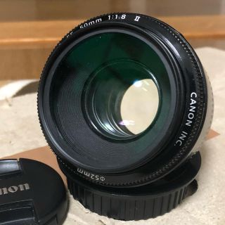 キヤノン(Canon)の5月末まで　美品❗️Canon EF50mm F1.8 Ⅱ 単焦点レンズ　(レンズ(単焦点))