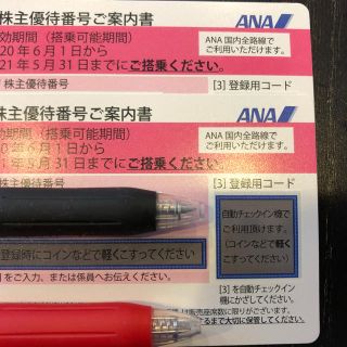 エーエヌエー(ゼンニッポンクウユ)(ANA(全日本空輸))のANA 株主優待券（2枚セット）(その他)