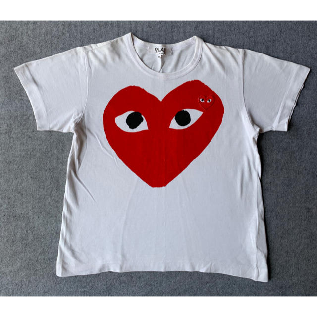 COMME des GARCONS(コムデギャルソン)のプレイコムデギャルソン　Tシャツ　白 メンズのトップス(Tシャツ/カットソー(半袖/袖なし))の商品写真