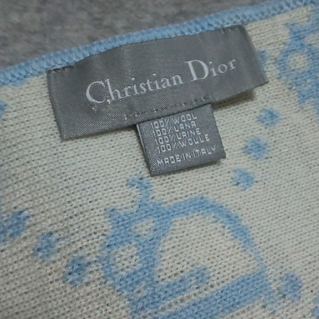 Christian Dior(クリスチャンディオール)の【新品・袋入り】Christian Dior ウールマフラー レディースのファッション小物(マフラー/ショール)の商品写真