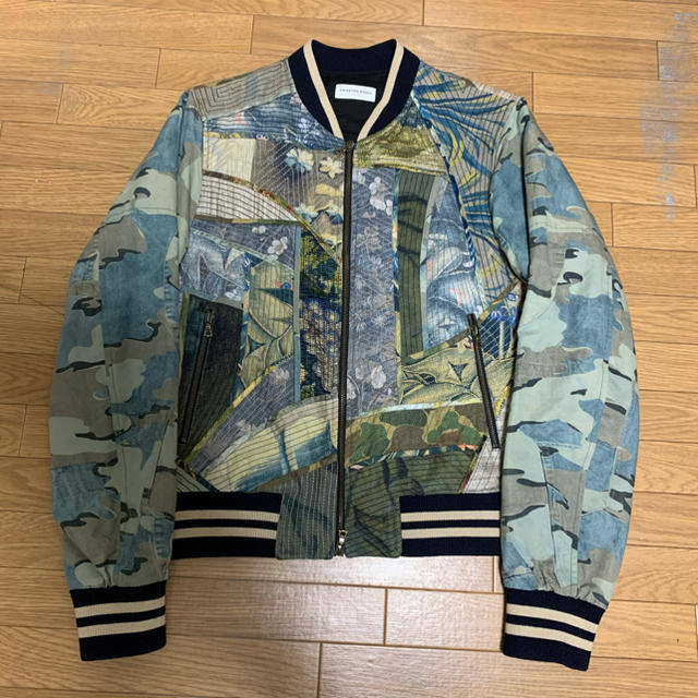 DRIES VAN NOTEN(ドリスヴァンノッテン)のDries Van Notten 17ss パッチワークブルゾン メンズのジャケット/アウター(ブルゾン)の商品写真