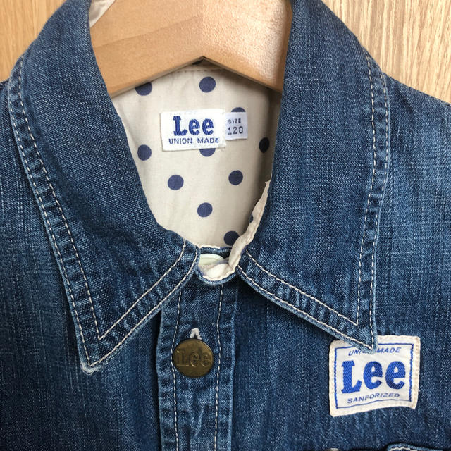 Lee(リー)のLEE デニム　ワンピース　カバーオール　120 キッズ/ベビー/マタニティのキッズ服女の子用(90cm~)(ワンピース)の商品写真