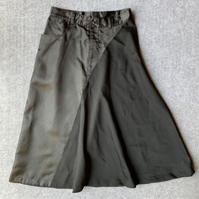 COMME des GARCONS(コムデギャルソン)のトリココムデギャルソン　切り替えスカート　黒 レディースのスカート(ロングスカート)の商品写真