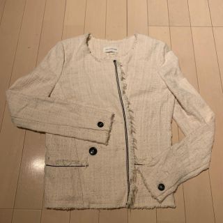 イザベルマラン ツイードジャケット ノーカラージャケット(レディース