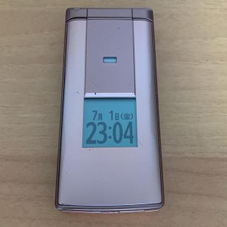 エーユー(au)の(値下げ)au  かんたんケータイ kyf32 ゴールド 中古(携帯電話本体)