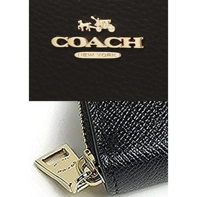 COACH(コーチ)のご奉仕価格で　F52372　クロスグレインレザー　ジップアラウンドウォレット レディースのファッション小物(財布)の商品写真