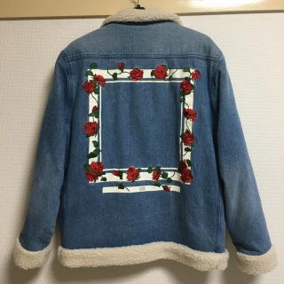 エルヴィア(ELVIA)のエルビラ（ELVIRA）　デニムボアジャケット　17aw Sサイズ(Gジャン/デニムジャケット)