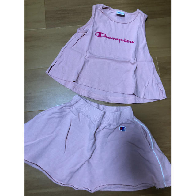 Champion(チャンピオン)のChampionセットアップ キッズ/ベビー/マタニティのキッズ服女の子用(90cm~)(スカート)の商品写真