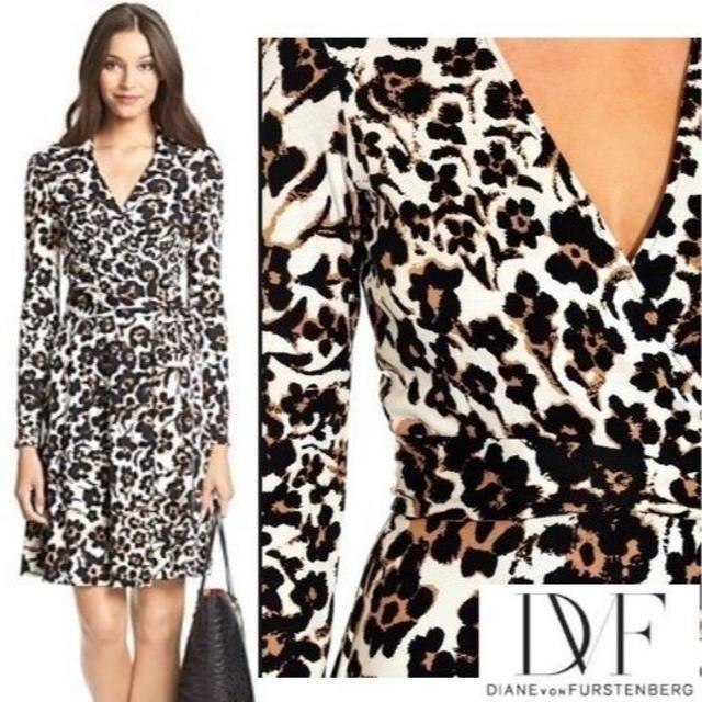 DIANE von FURSTENBERG(ダイアンフォンファステンバーグ)の【新品・タグ付】DVF　T72　ラップドレス　0 レディースのワンピース(ひざ丈ワンピース)の商品写真