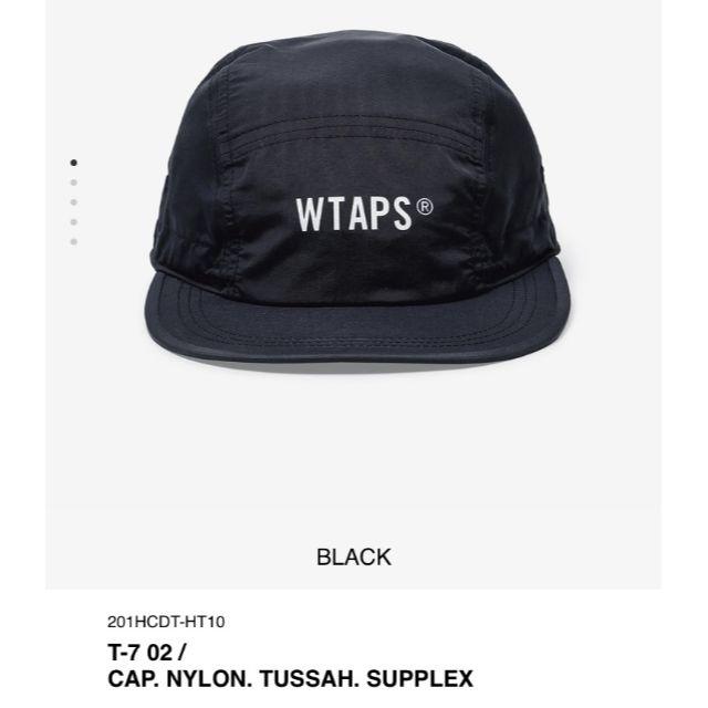 WTAPS T-7 02 / CAP NYLON TUSSAH ブラック