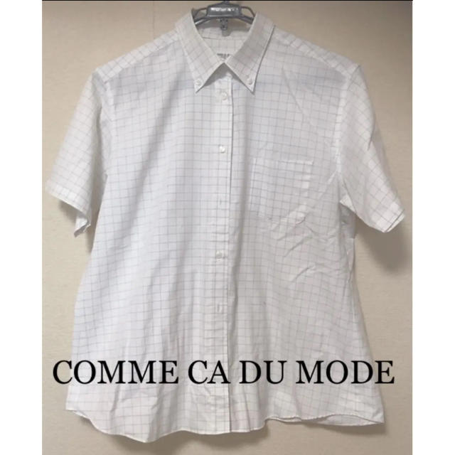 COMME CA DU MODE(コムサデモード)のCOMME CA DU MODE ブラウス シャツ 半袖 文教大学付属 制服 レディースのトップス(シャツ/ブラウス(半袖/袖なし))の商品写真