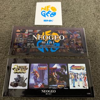 ネオジオ(NEOGEO)のNEOGEO mini ステッカー 3種(ステッカー（シール）)