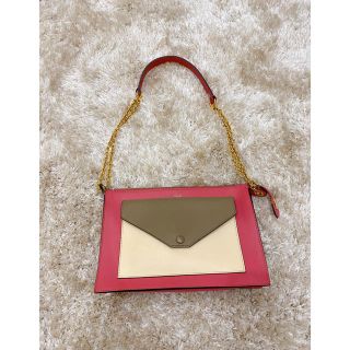 セリーヌ(celine)のCELINE　 レザーフラップポケット付クラッチバッグ ブラック(ハンドバッグ)