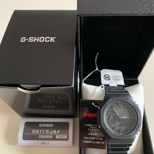 ラウンド防水性能CASIO G-SHOCK GA-2100-1A1JF 新品