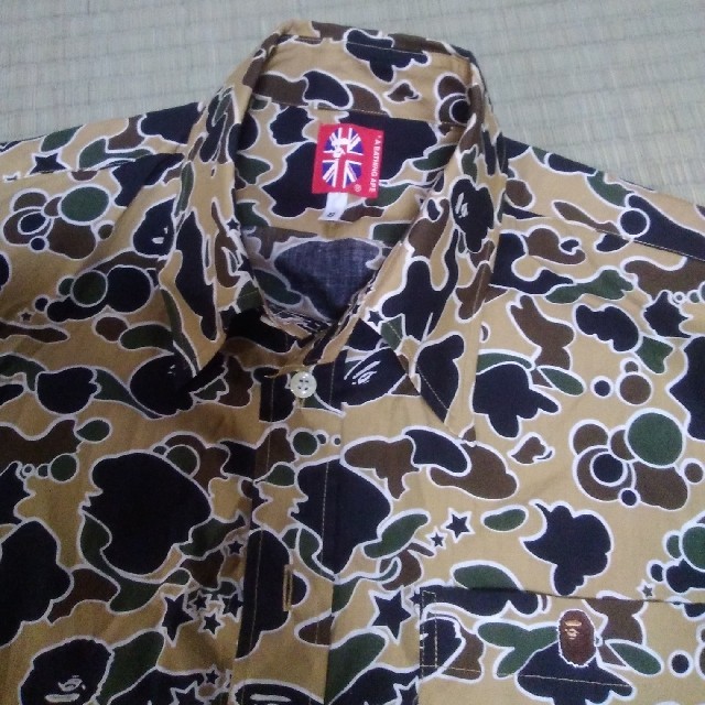 A BATHING APE　カモフラシャツ　サイズS