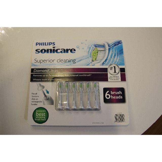 PHILIPS(フィリップス)のPHILIPS sonicare Diamond Clean 替えブラシ ６本組 コスメ/美容のオーラルケア(歯ブラシ/デンタルフロス)の商品写真