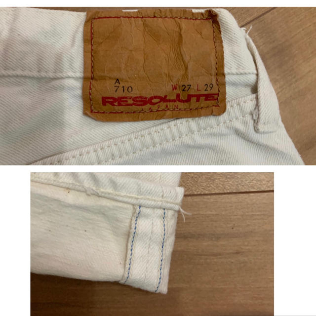 🌟5周年限定デニム🌟 RESOLUTE/リゾルト710ホワイトデニム メンズのパンツ(デニム/ジーンズ)の商品写真