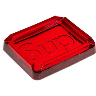 シュプリーム(Supreme)のSupreme Debossed Glass Ashtray Red 灰皿(灰皿)