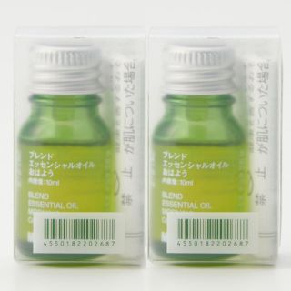 ムジルシリョウヒン(MUJI (無印良品))の無印良品muji ブレンドエッセンシャルオイル・おはよう 10ml 2本 アロマ(アロマオイル)