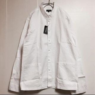 ヨウジヤマモト(Yohji Yamamoto)の【新品】⭕️ノーカラーシャツジャケット MADE IN JAPAN(シャツ)