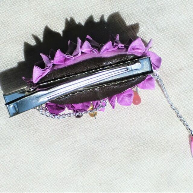 揺れる紫陽花クリップ ハンドメイドのアクセサリー(ヘアアクセサリー)の商品写真