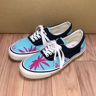 ヴァンズ(VANS)の良品 VANS OG Era LX 27cm リーフ柄 マリファナ ガンジャ 黒(スニーカー)