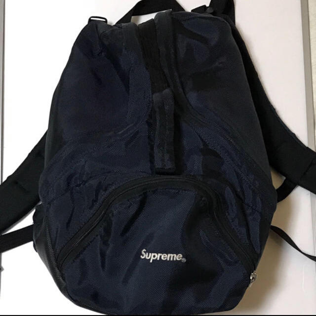 Supreme bagpack navy シュプリーム バッグ 確実正規品