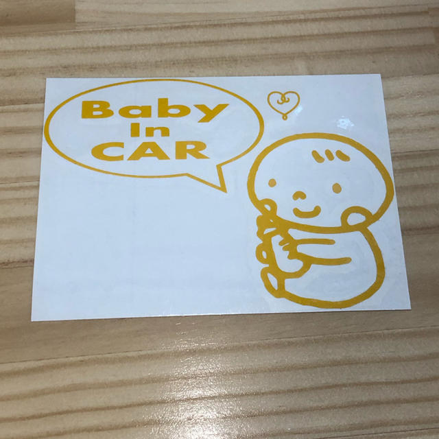 Baby In CAR03 ステッカー アウトレット95 キッズ/ベビー/マタニティの外出/移動用品(その他)の商品写真