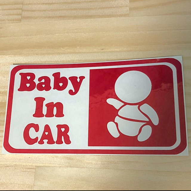 Baby In CAR27 104、Baby In CAR01 86、ステッカー キッズ/ベビー/マタニティの外出/移動用品(その他)の商品写真