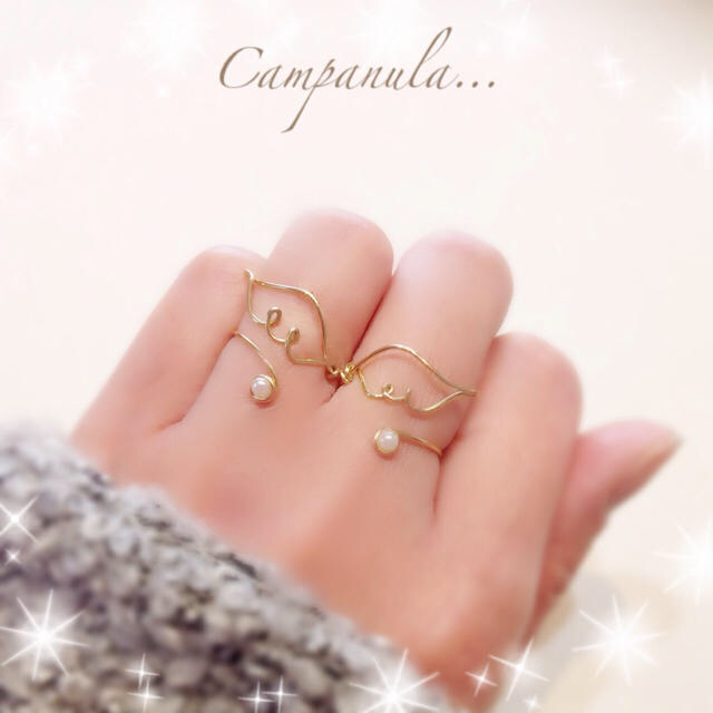 Double angel ring ハンドメイドのアクセサリー(リング)の商品写真