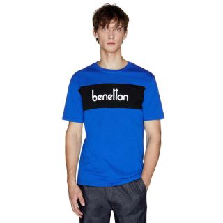 ベネトン(BENETTON)のBENETTON バイカラーヘリテージロゴ半袖Tシャツ カットソー(Tシャツ/カットソー(半袖/袖なし))