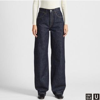 ユニクロ(UNIQLO)のUNIQLO ワイドフィットカーブジーンズ デニム(デニム/ジーンズ)