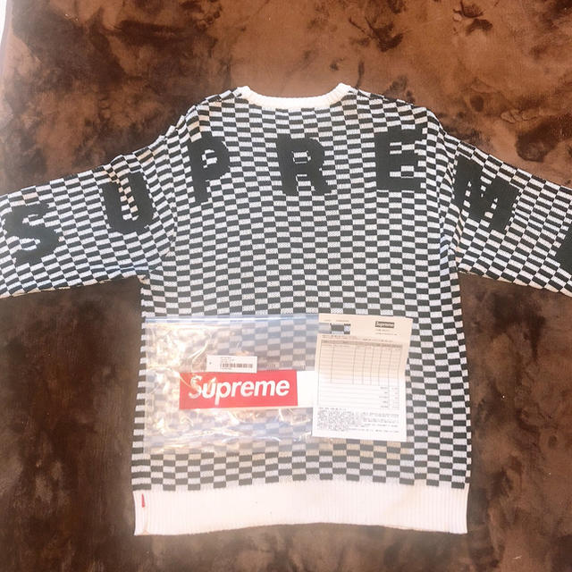 supreme キムタク着用　バックロゴセーター　ニットニット/セーター