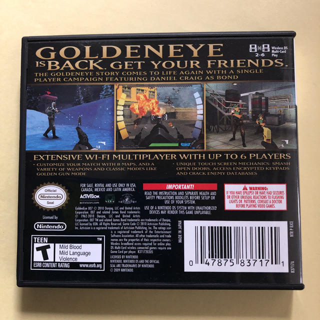 DSソフト　GOLDEN EYE 輸入版 エンタメ/ホビーのゲームソフト/ゲーム機本体(携帯用ゲームソフト)の商品写真