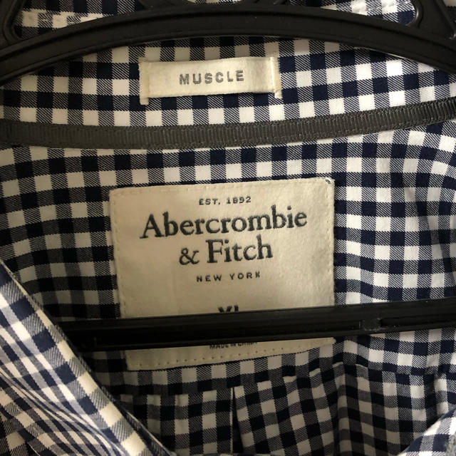 Abercrombie&Fitch(アバクロンビーアンドフィッチ)のAbercrombie&Fitch シャツ　ギンガムチェック　XL メンズのトップス(シャツ)の商品写真