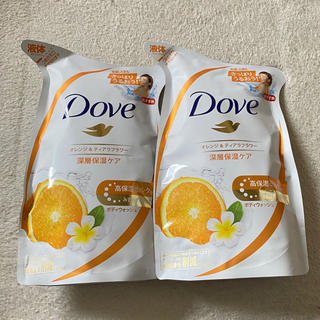 ユニリーバ(Unilever)のダヴボディウォッシュ　オレンジ&ティアラフラワー　詰替2袋(ボディソープ/石鹸)