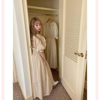 フーズフーチコ(who's who Chico)のle.ema ＊romantic ribbon dress (ロングワンピース/マキシワンピース)