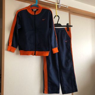 ナイキ(NIKE)のNIKE 120cm ジャージ上下(紺&橙)(その他)