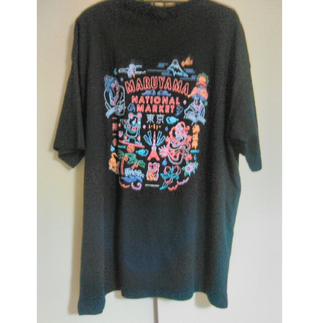 GU(ジーユー)のgu.MARUYAMA MARKET バックプリントグラフィックT(5分袖) レディースのトップス(Tシャツ(半袖/袖なし))の商品写真