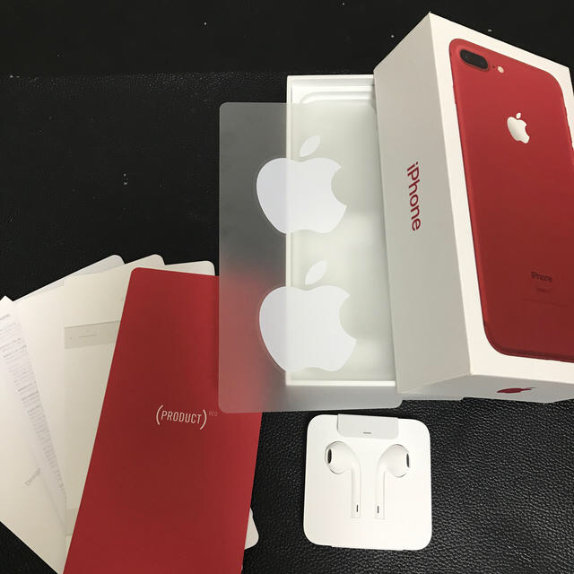 iPhone(アイフォーン)のiPhone7plus(RED) 空箱 スマホ/家電/カメラのスマートフォン/携帯電話(その他)の商品写真