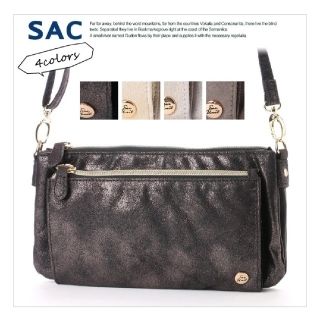 サック(SAC)の【SAC】お財布機能付き 2way ショルダーバッグ(ショルダーバッグ)