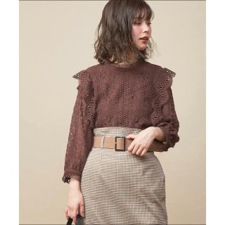 ナチュラルクチュール(natural couture)の【USED】♡natural couture♡ ヴィンテージレースブラウス(シャツ/ブラウス(長袖/七分))