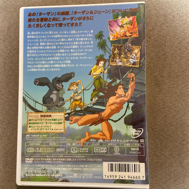 Disney ターザン ジェーン Dvdの通販 By がはく S Shop ディズニーならラクマ