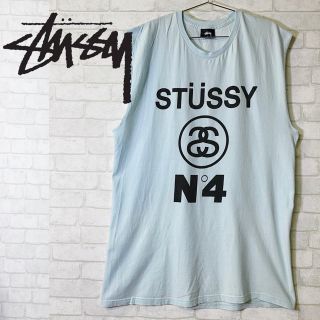 ステューシー(STUSSY)の【STUSSY】ステューシー タンクトップ ノースリーブ N°4 メキシコ製/L(タンクトップ)