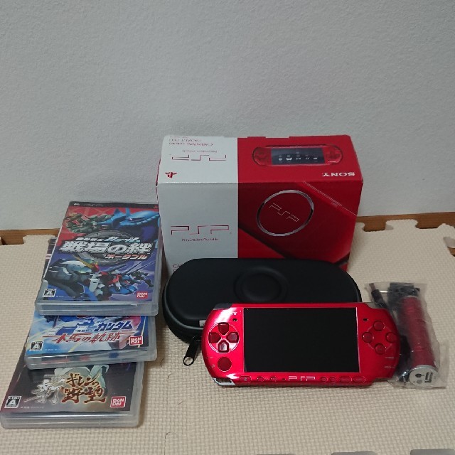 PSP-3000本体、ソフト3本